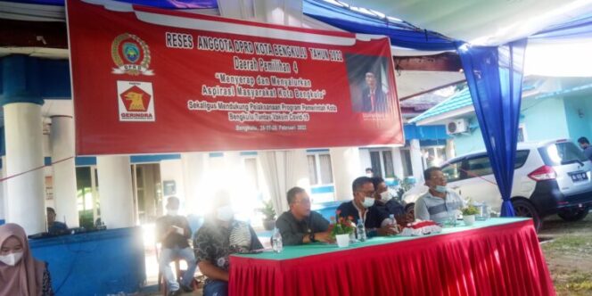 
 Solihin Adnan Anggota DPRD Kota Bengkulu Dapil IV Dibanjiri Aspirasi Masyarakat Saat Reses