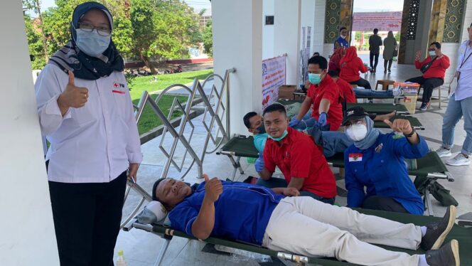 
 KNPI dan Fatayat NU Sedekah Darah di Acara HUT Kota Bengkulu ke 303