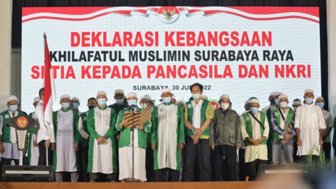
 Deklarasi Kebangsaan, Khilafatun Muslimin Surabaya Raya. (Dok:Dwi07)