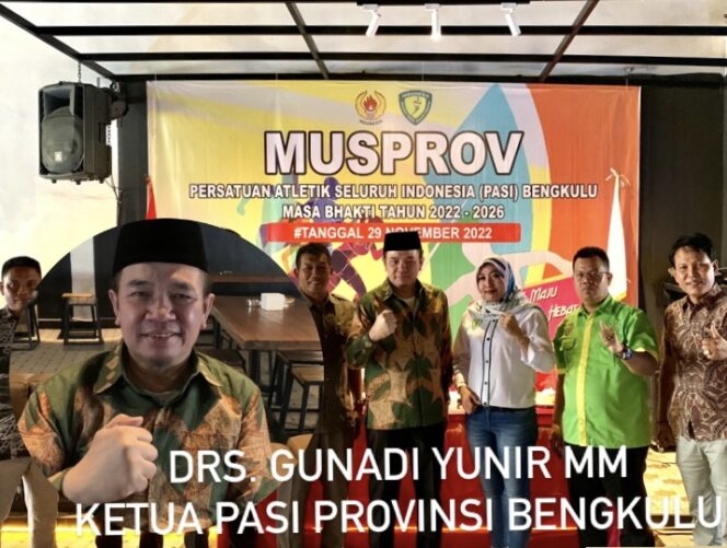 
 Gunadi Terpilih Sebagai Ketua PASI Provinsi Bengkulu. (Doc:Wulan)