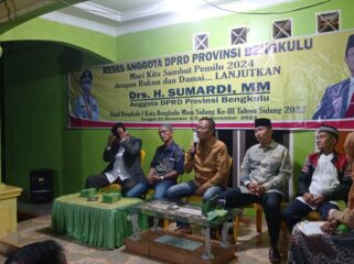 Reses Drs.H Sumardi MM anggota DPRD Provinsi Bengkulu. (Doc:Tw07)