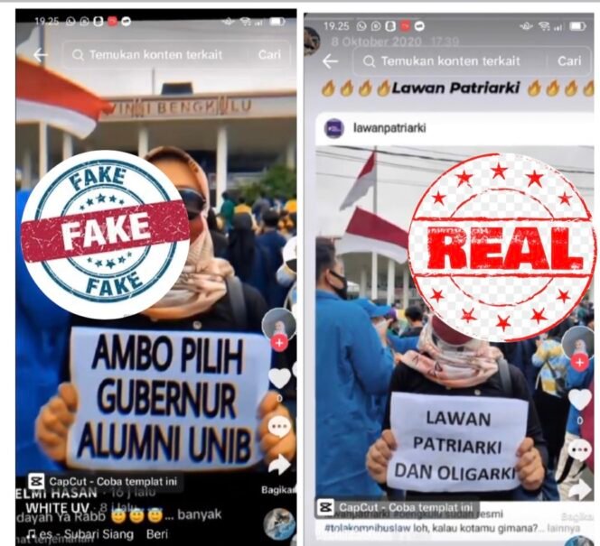 
 Asal Caplok, Mahasiswa Unib Tak Terima Fotonya di Edit Helmi Hasan